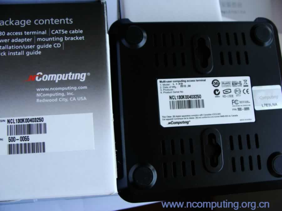 նNComputing L130ԭװĲƷװϵкź豸ǩкǶӦ(һ),ÿײƷȫΨһ,ͬ. ׼NComputingԭװƷ,ƷװͲƷкǷΨһ.